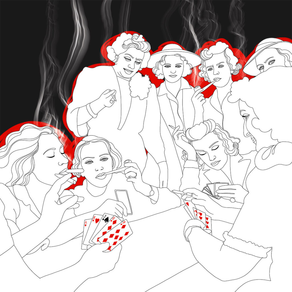 Poker and smoke